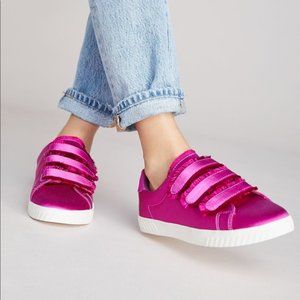 Anthropologie Tretorn Hook and Loop Pink Sneaker size 6.5